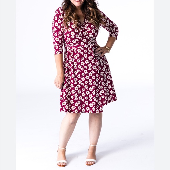 Lularoe Michelle wrap Dress 3XL - Picture 1 of 4